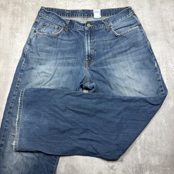 Lucky Brand Other - Lucky Brand Jeans Dungarees Straight Bootcut Men's Size 34x30 Zip Fly Denim USA